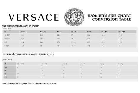 jean couture versace|Versace Jeans Couture size chart.